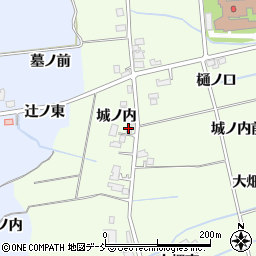 福島県福島市上鳥渡城ノ内周辺の地図
