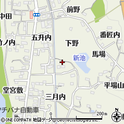 福島県福島市小倉寺五升内1周辺の地図