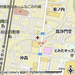 福島県福島市太平寺（中沖）周辺の地図