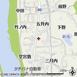 福島県福島市小倉寺五升内11周辺の地図