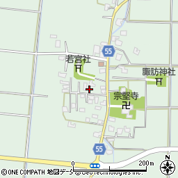 新潟県五泉市能代周辺の地図