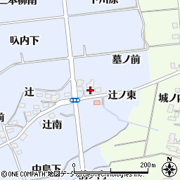 福島県福島市荒井辻下周辺の地図
