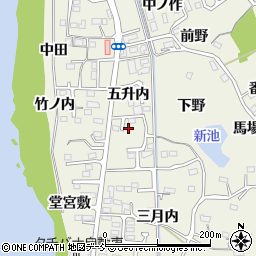福島県福島市小倉寺五升内8周辺の地図