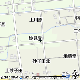 福島県福島市上鳥渡妙見堂周辺の地図
