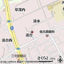 福島県福島市上名倉清水25周辺の地図