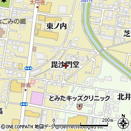 福島県福島市太平寺毘沙門堂周辺の地図