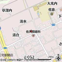 福島県福島市上名倉清水11周辺の地図