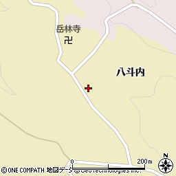福島県伊達市月舘町糠田（八斗内）周辺の地図