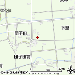 福島県福島市上鳥渡団子田東周辺の地図
