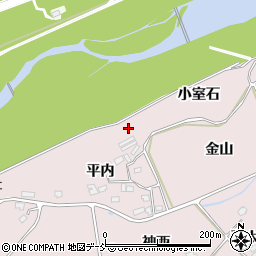 福島県福島市上名倉平内周辺の地図