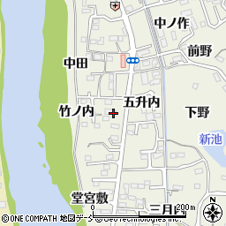 福島県福島市小倉寺竹ノ内7周辺の地図