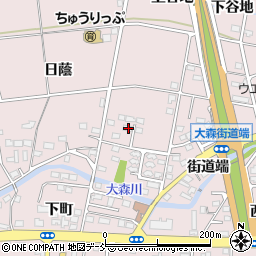 福島県福島市大森上ノ台30周辺の地図