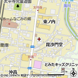 福島県福島市太平寺毘沙門堂2周辺の地図