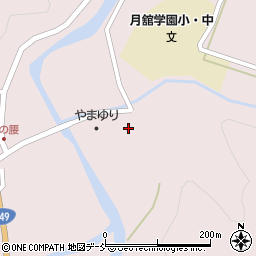 福島県伊達市月舘町月舘関ノ下周辺の地図