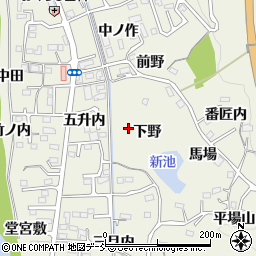 福島県福島市小倉寺周辺の地図