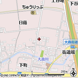 福島県福島市大森上ノ台26周辺の地図