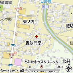 福島県福島市太平寺毘沙門堂30周辺の地図