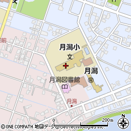 新潟市立月潟小学校周辺の地図