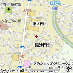 福島県福島市太平寺毘沙門堂6周辺の地図