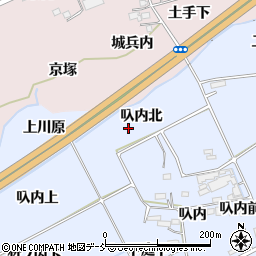 福島県福島市荒井叺内北周辺の地図
