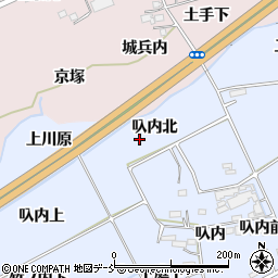 福島県福島市荒井（叺内北）周辺の地図