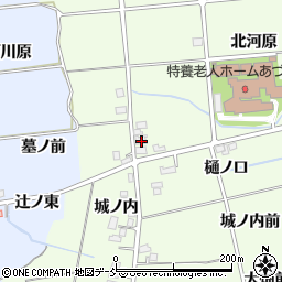 福島県福島市上鳥渡樋ノ口北12周辺の地図