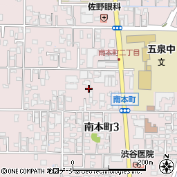 新潟県五泉市南本町周辺の地図