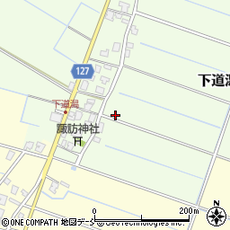 新潟県新潟市南区下道潟377周辺の地図