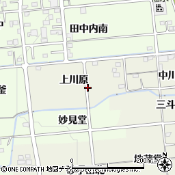 福島県福島市下鳥渡上川原周辺の地図