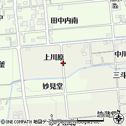 福島県福島市下鳥渡（上川原）周辺の地図