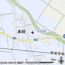 新潟県五泉市赤羽662周辺の地図