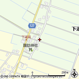 新潟県新潟市南区下道潟379周辺の地図