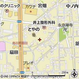福島県福島市鳥谷野梅ノ木内周辺の地図