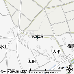 福島県福島市佐原大木坂周辺の地図