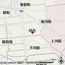 福島県福島市下鳥渡川合周辺の地図