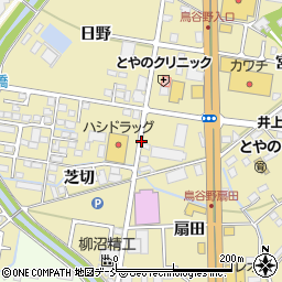 福島県福島市鳥谷野周辺の地図