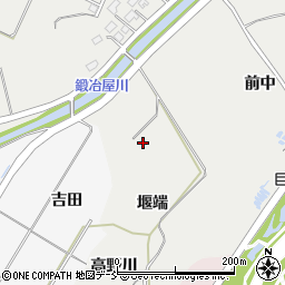 福島県福島市土船堰端周辺の地図
