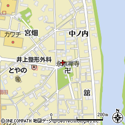 福島県福島市鳥谷野中ノ内31周辺の地図