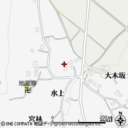 福島県福島市佐原後大木坂周辺の地図