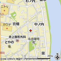 福島県福島市鳥谷野中ノ内27周辺の地図