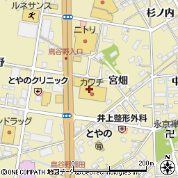 カワチ薬品福島南店周辺の地図