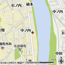 福島県福島市鳥谷野中ノ内9周辺の地図