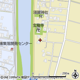 新潟県新潟市南区東萱場74周辺の地図