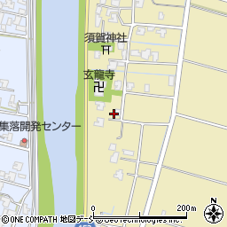 新潟県新潟市南区東萱場76周辺の地図