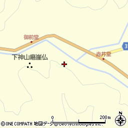 福島県伊達市月舘町布川御前堂周辺の地図