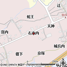 福島県福島市上名倉右京内周辺の地図
