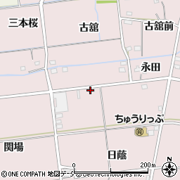 福島県福島市大森百目木周辺の地図