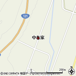 福島県喜多方市熱塩加納町熱塩（中在家）周辺の地図