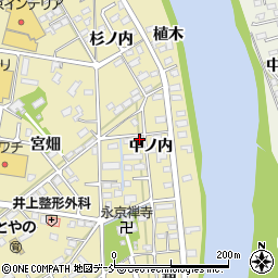 福島県福島市鳥谷野中ノ内17周辺の地図