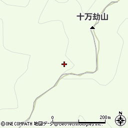 福島県福島市渡利十万刧周辺の地図